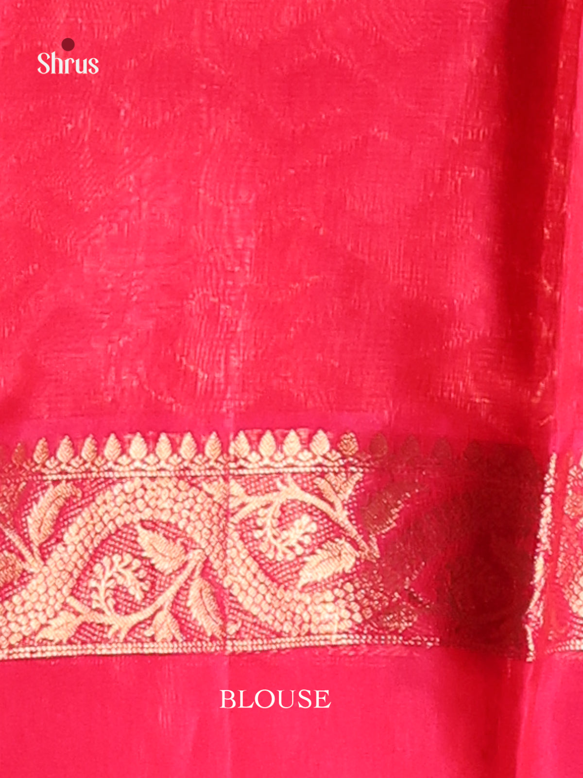 Orange & Pink Silk Cotton Saree with zari buttas -1