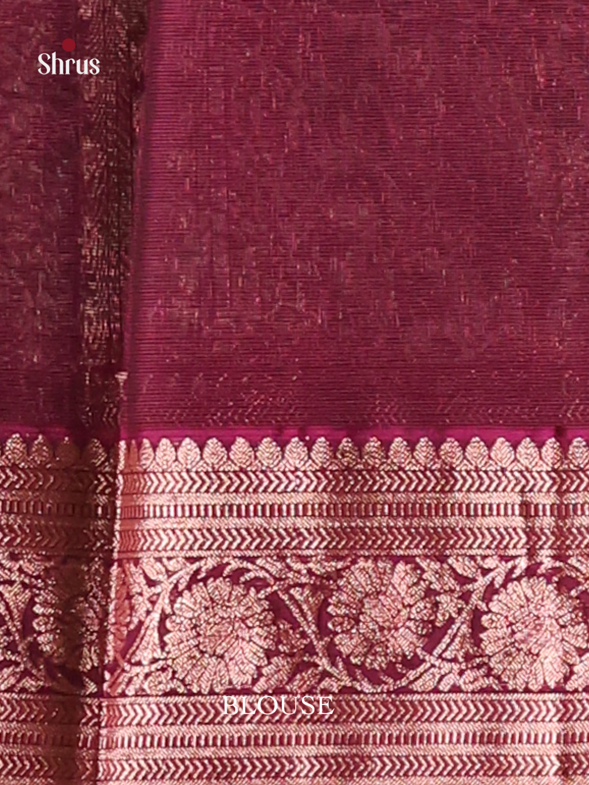 Green & Maroon Silk Cotton Saree with rich contrast zari border -1