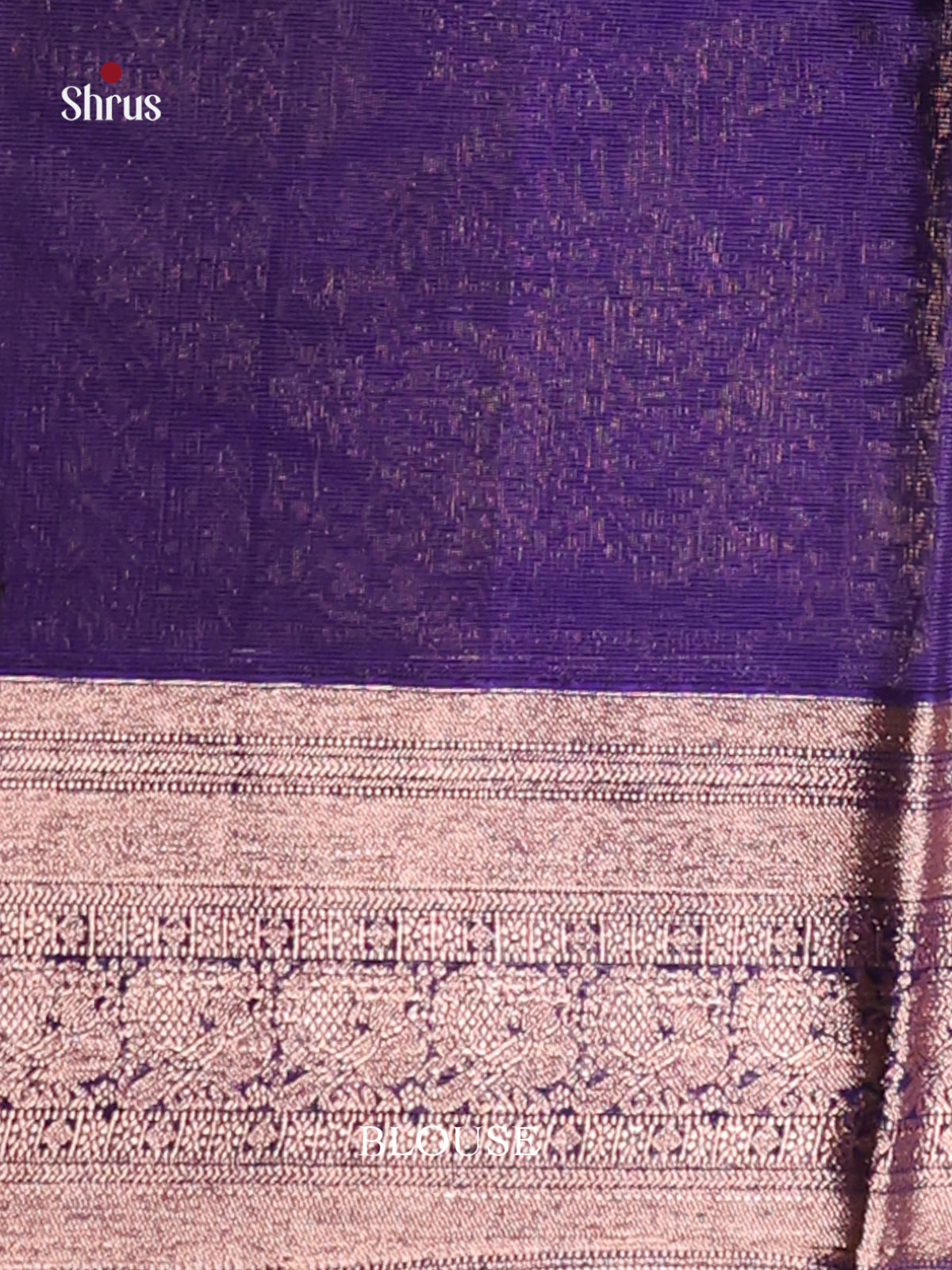 Wine & Blue Silk Cotton Saree gleams with zari floral buttas -1