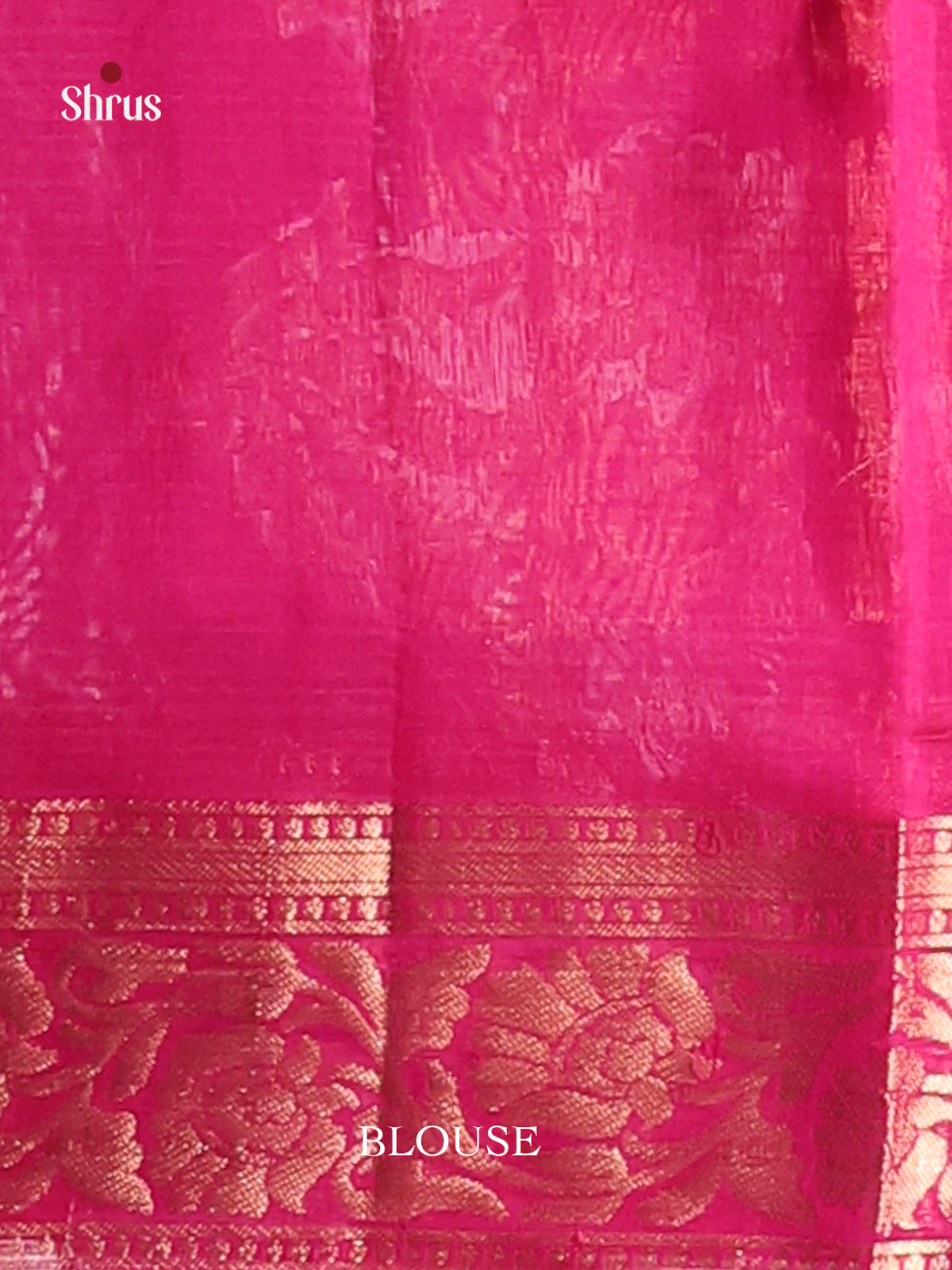 Purple & Majenta Silk Cotton Saree gleams with zari floral buttas -1