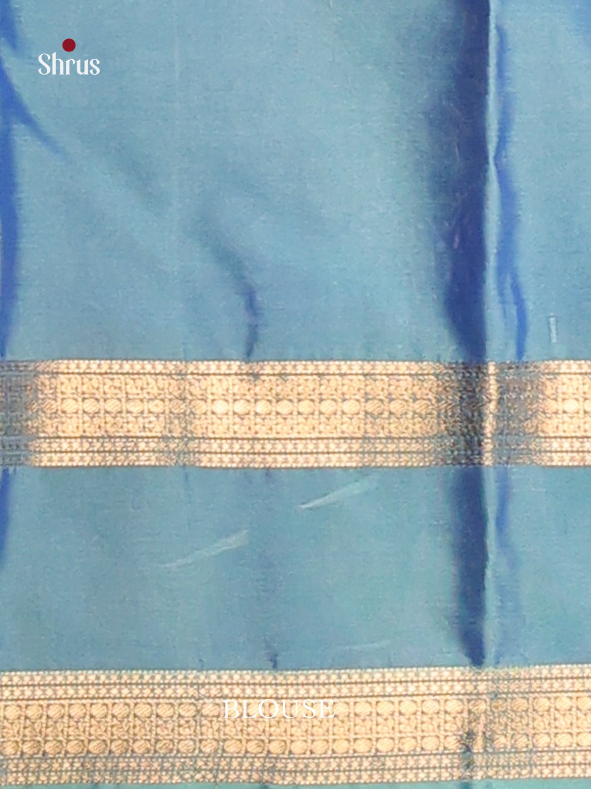 Lavender & Blue Softsilk-halfpure Saree with rettaipet zari borde - Shop on Shrus.com