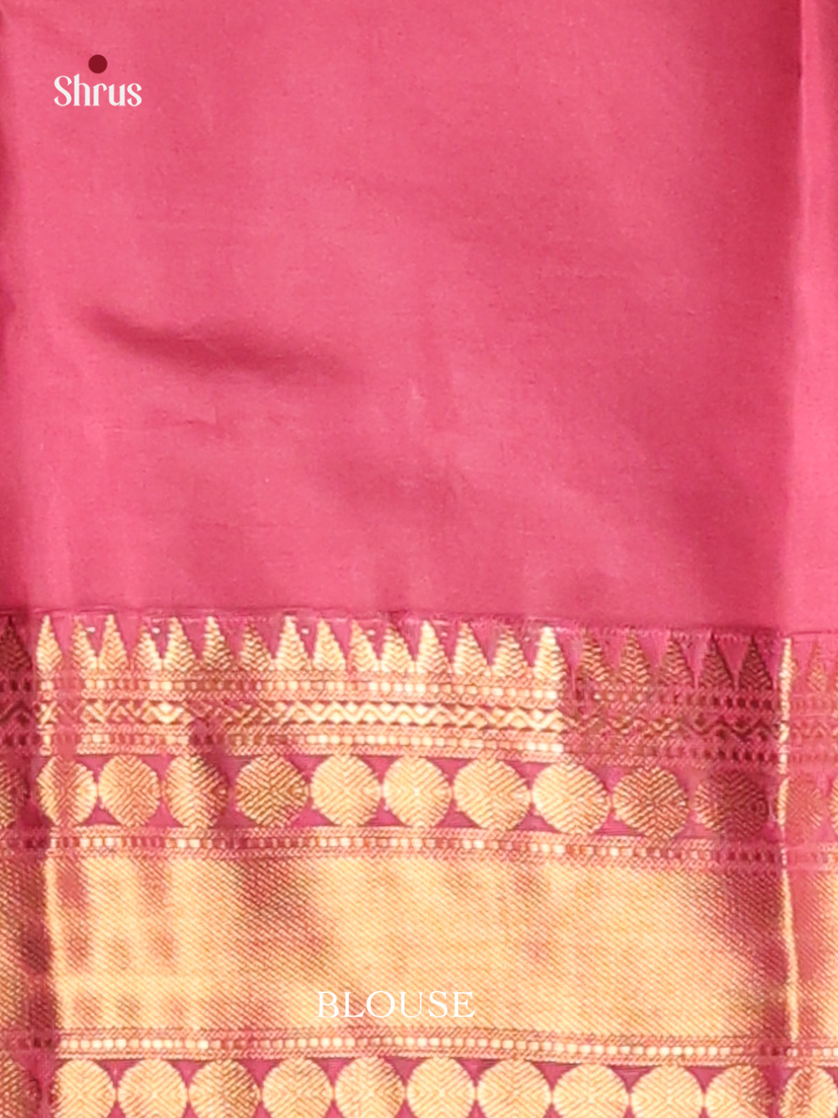 Green & Pink Softsilk-halfpure Saree with contrast zari border - Shop on Shrus.com