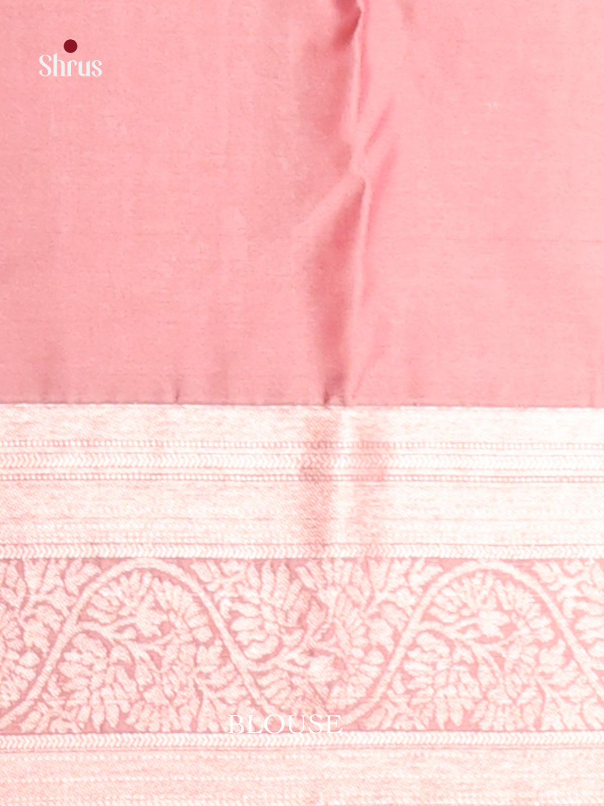 Pink single Tone Softsilk-halfpure Saree with zari floral buttas 1