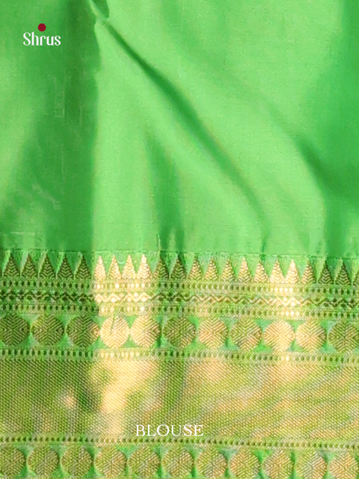 Pink & Green Softsilk-halfpure Saree gleams with zari floral buttas 1