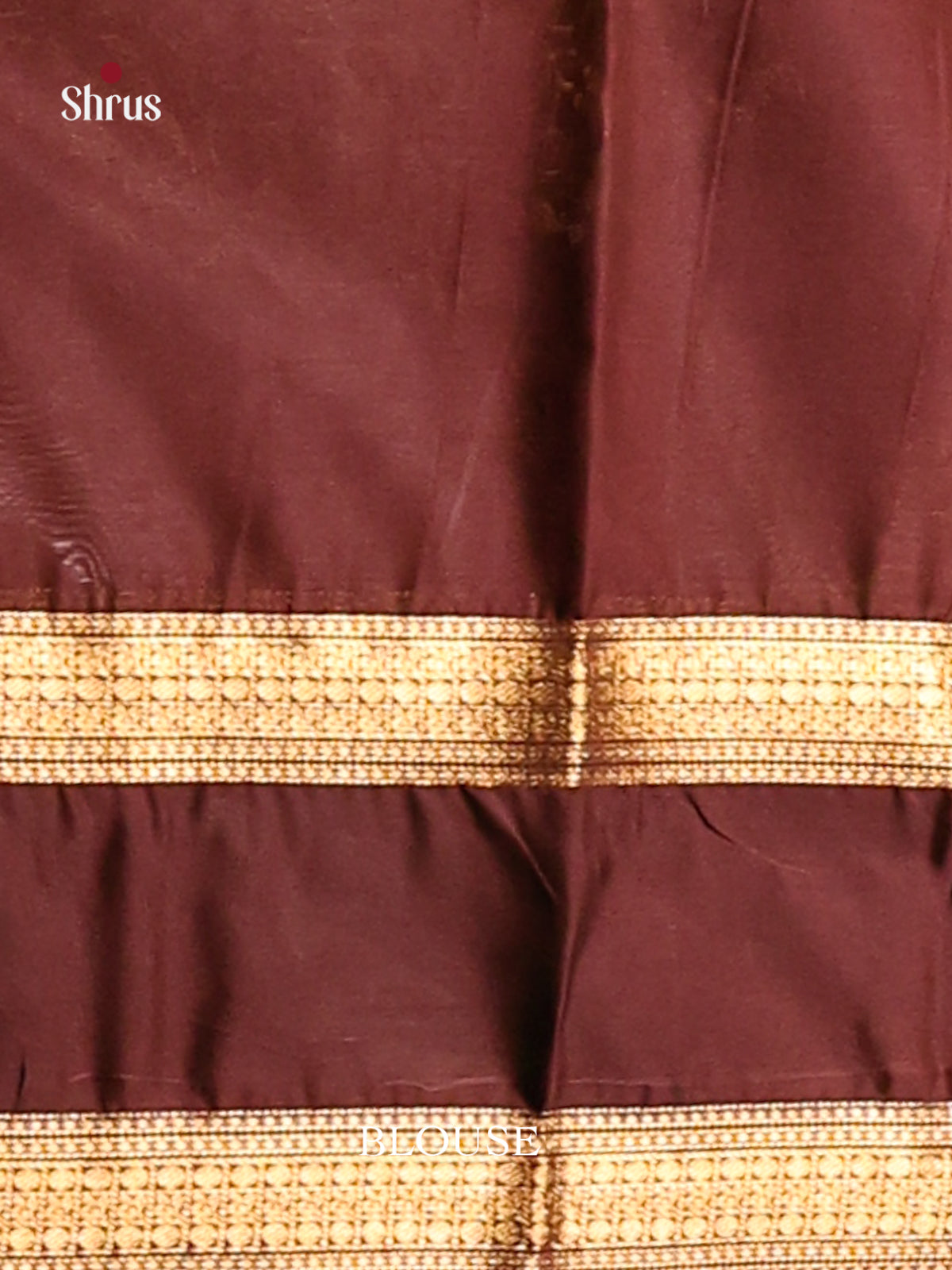 Beige & Brown Softsilk-halfpure Saree with rettaipet zari border - Shop on Shrus.com