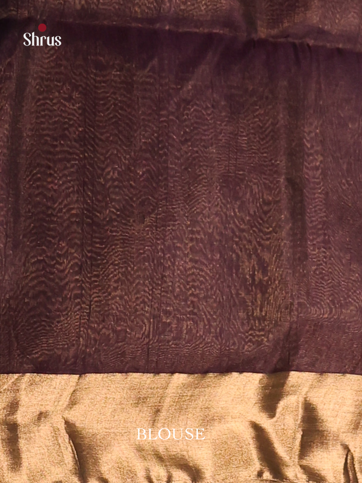 Maroon & Purple Silk Cotton Saree with zari floral motifs - Shop on Shrus.com
