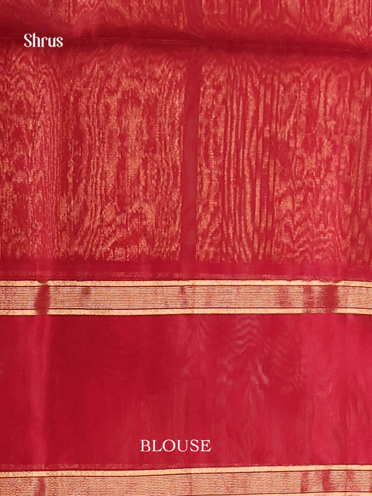 Rust & Maroon Silk Cotton Saree with zari floral buttas