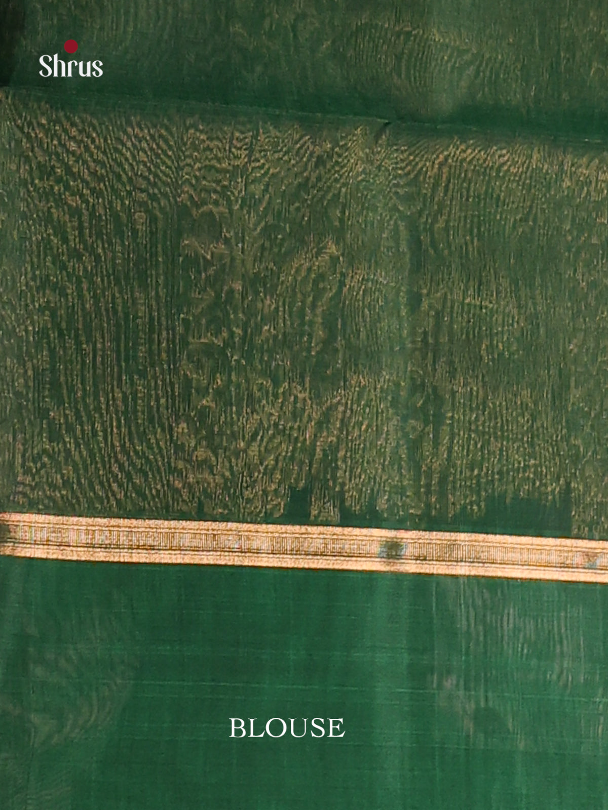 Maroon & Green Silk Cotton Saree with gold zari paisleys buttas - Shop on Shrus.com