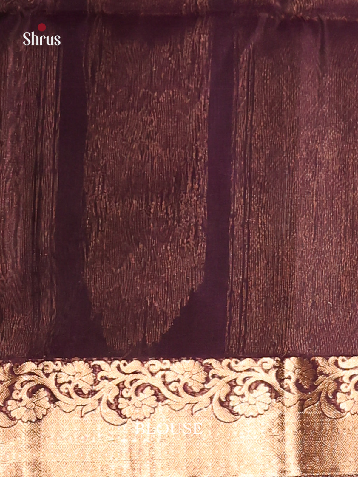 Green & Brown Silk Cotton Saree with rich contrast zari border - Shop on Shrus.com