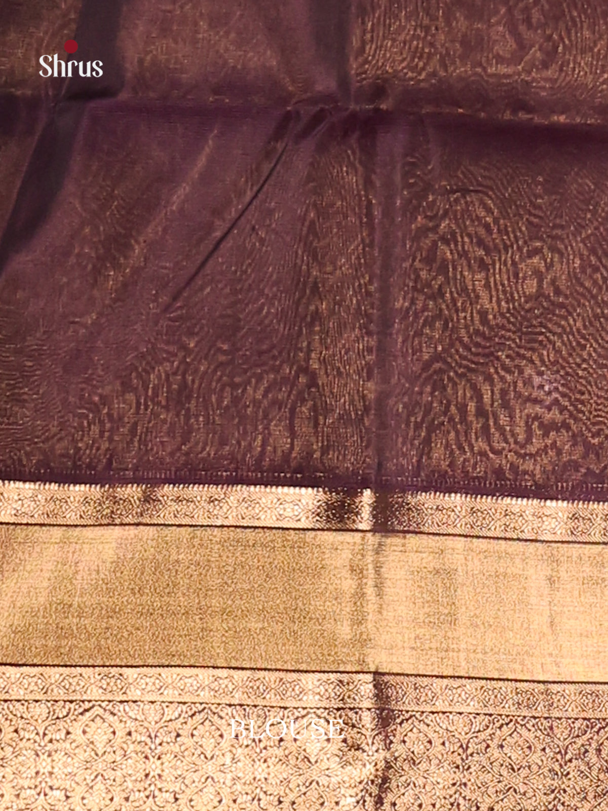 Peacock Blue & Purple Silk Cotton Saree with zari floral buttas - Shop on Shrus.com