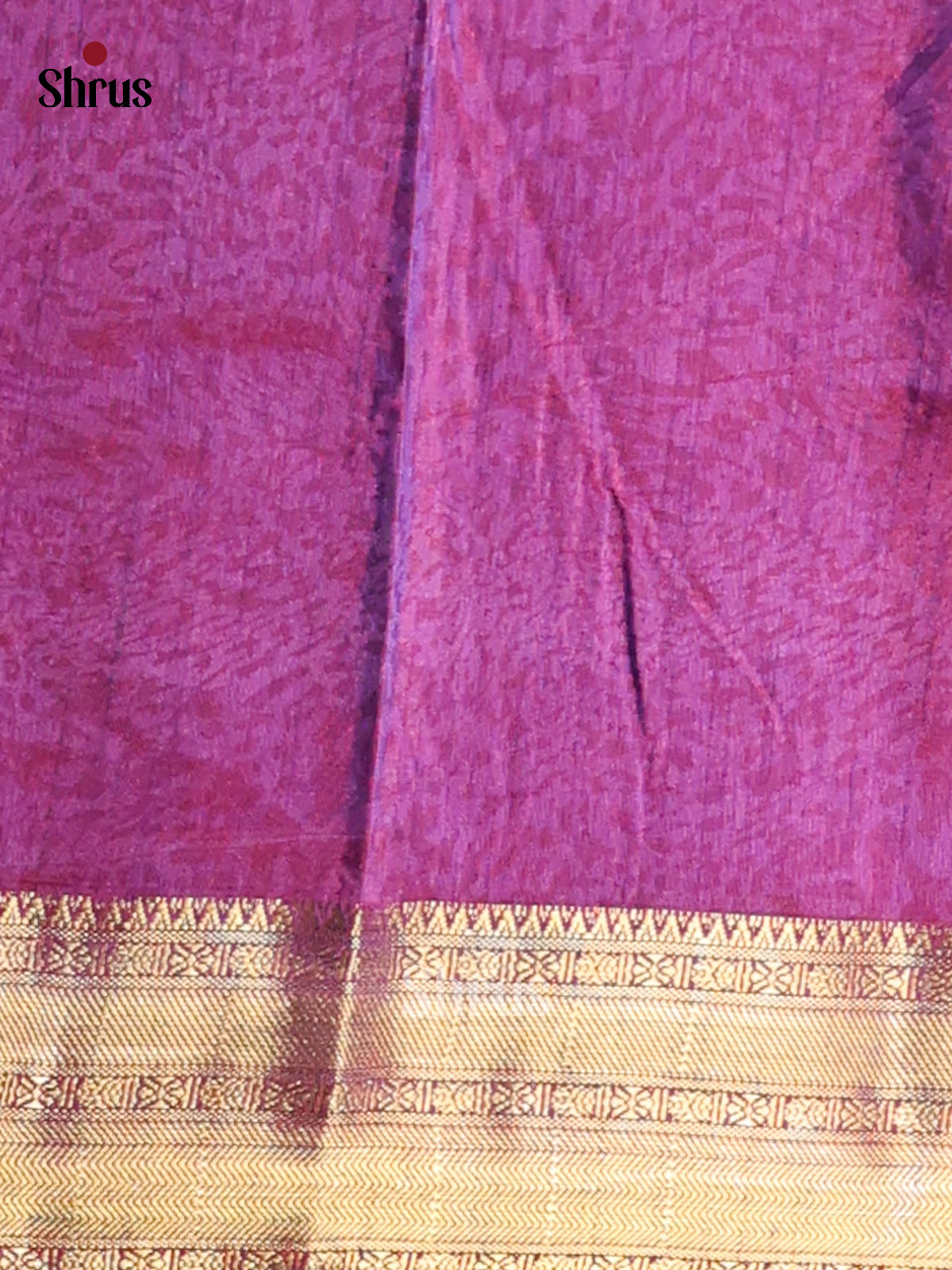 Pink & Purple - Semi Patola Saree - Shop on Shrus.com