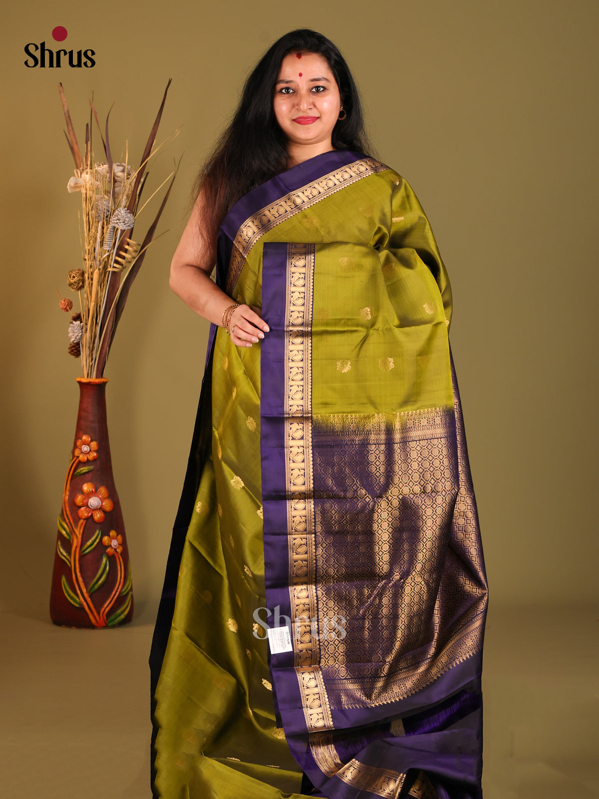 DHS04011 - Soft Silk Saree - Shop on Shrus.com