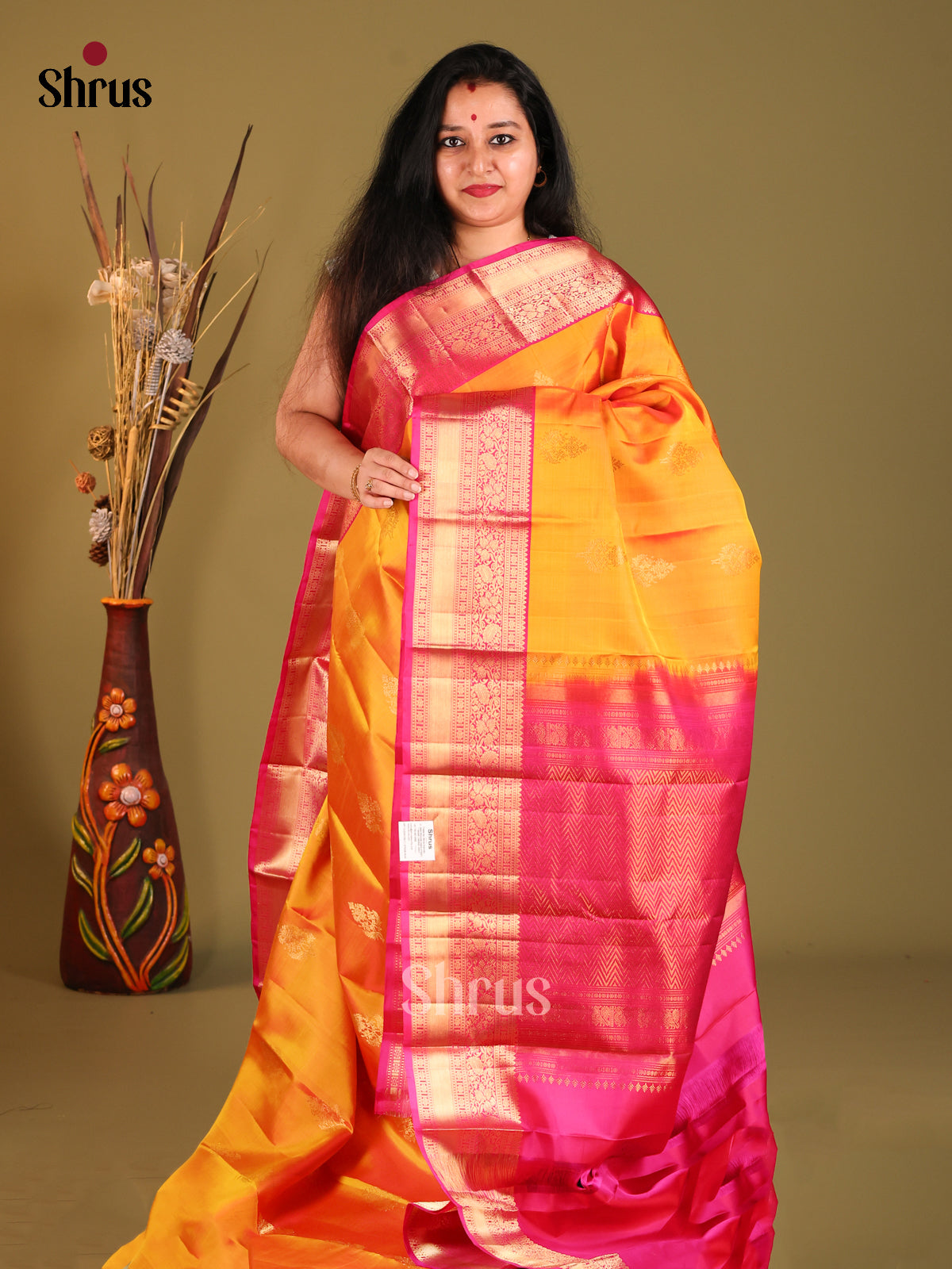 DHS04017 - Kanchipuram silk Saree - Shop on Shrus.com