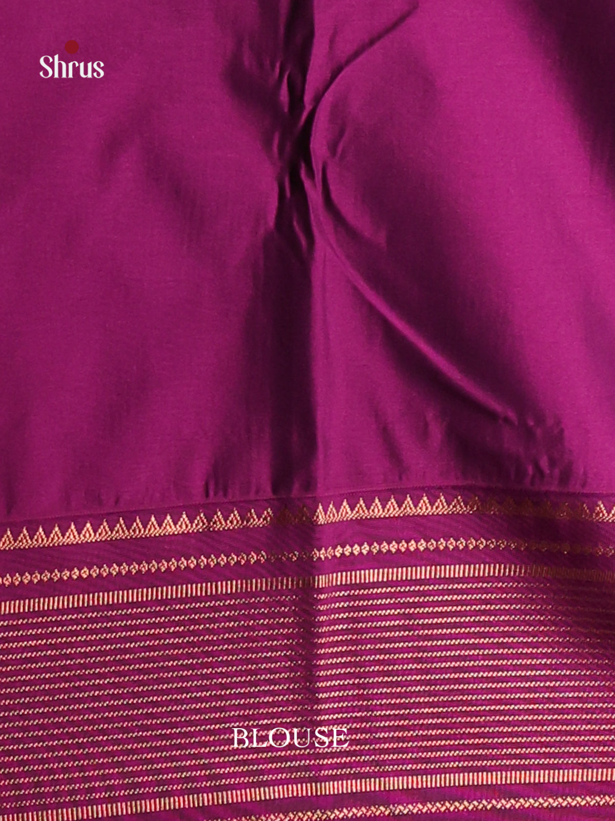 Green & purple - Semi Kanchipuram Saree - Shop on Shrus.com