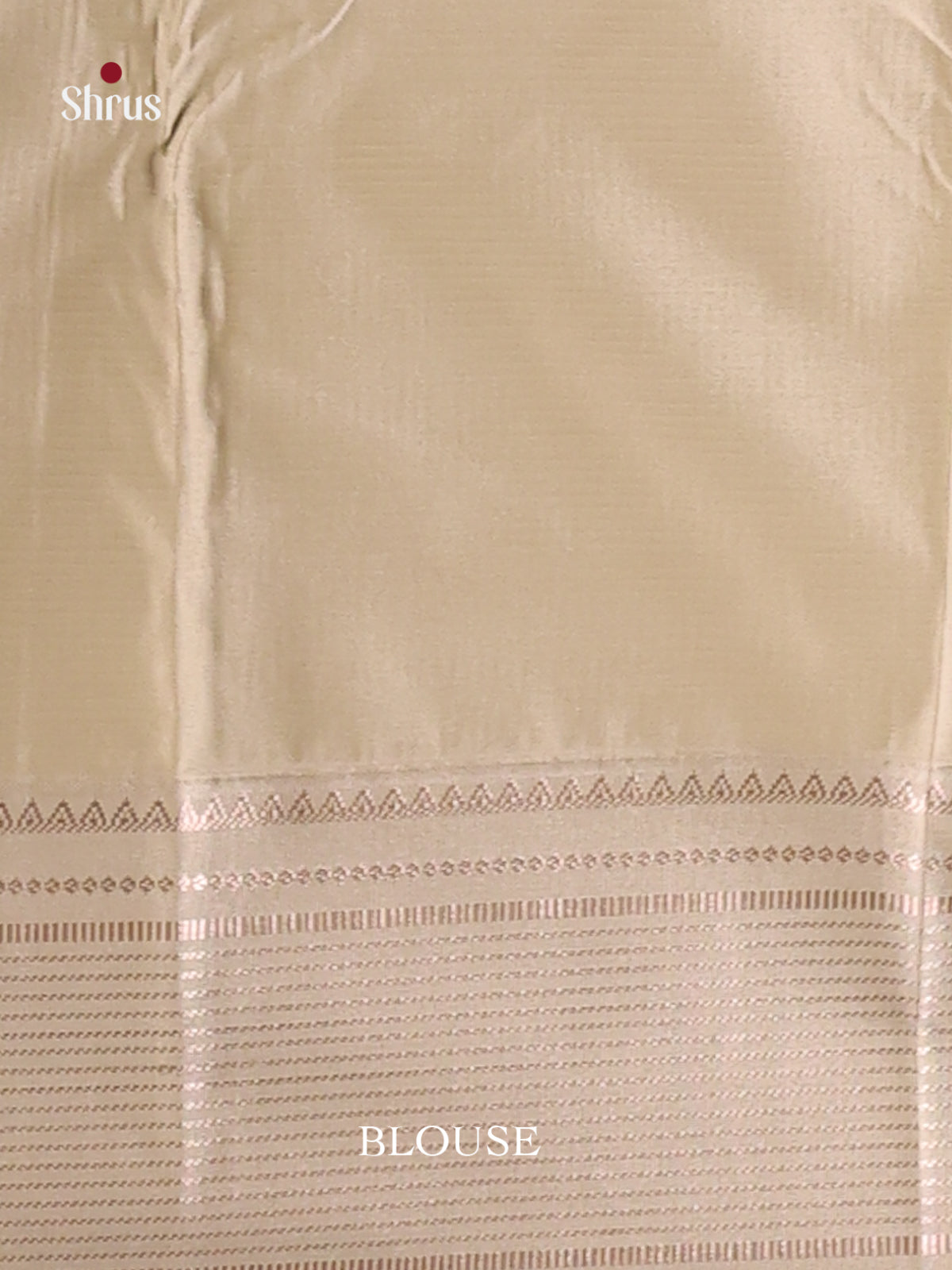 Blue & Cream - Semi Kanchipuram Saree