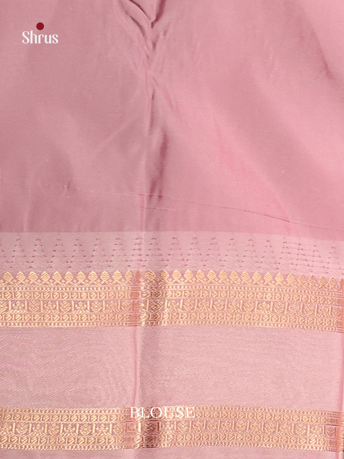 Peacock Green & Dusty Pink - Semi Kanchipuram Saree - Shop on Shrus.com