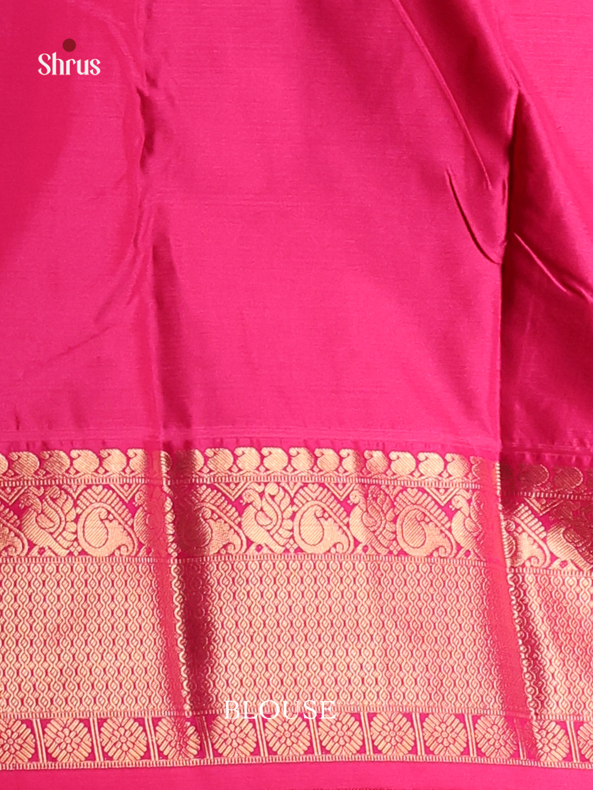 Light Green & Pink- Semi Kanchipuram Saree - Shop on Shrus.com