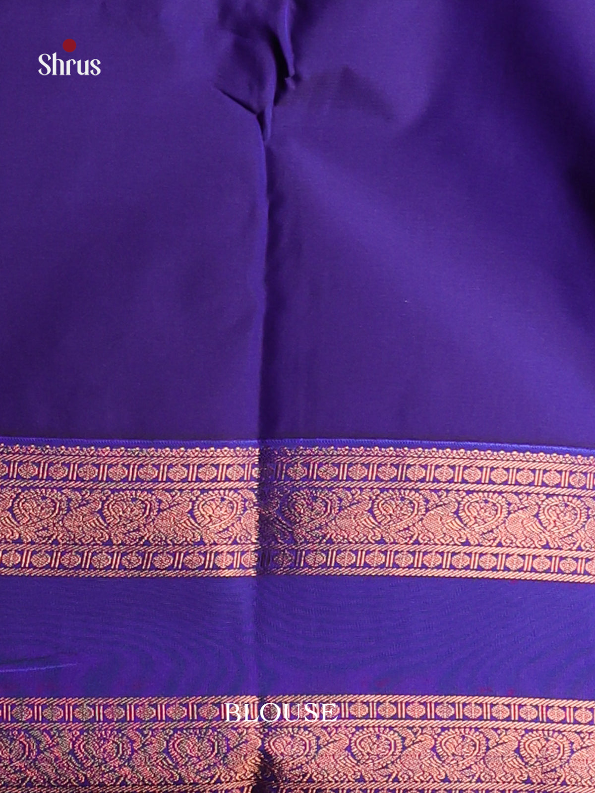 Red & Blue- Semi Kanchipuram Saree - Shop on Shrus.com