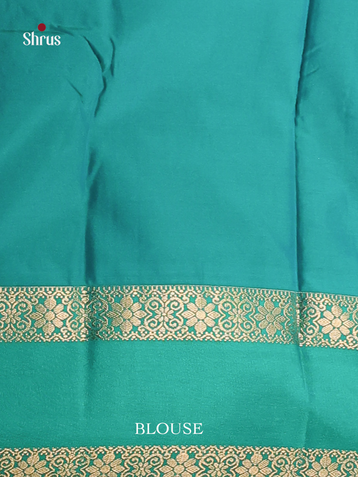 Violet & Teal - Semi Kanchipuram Saree - Shop on Shrus.com