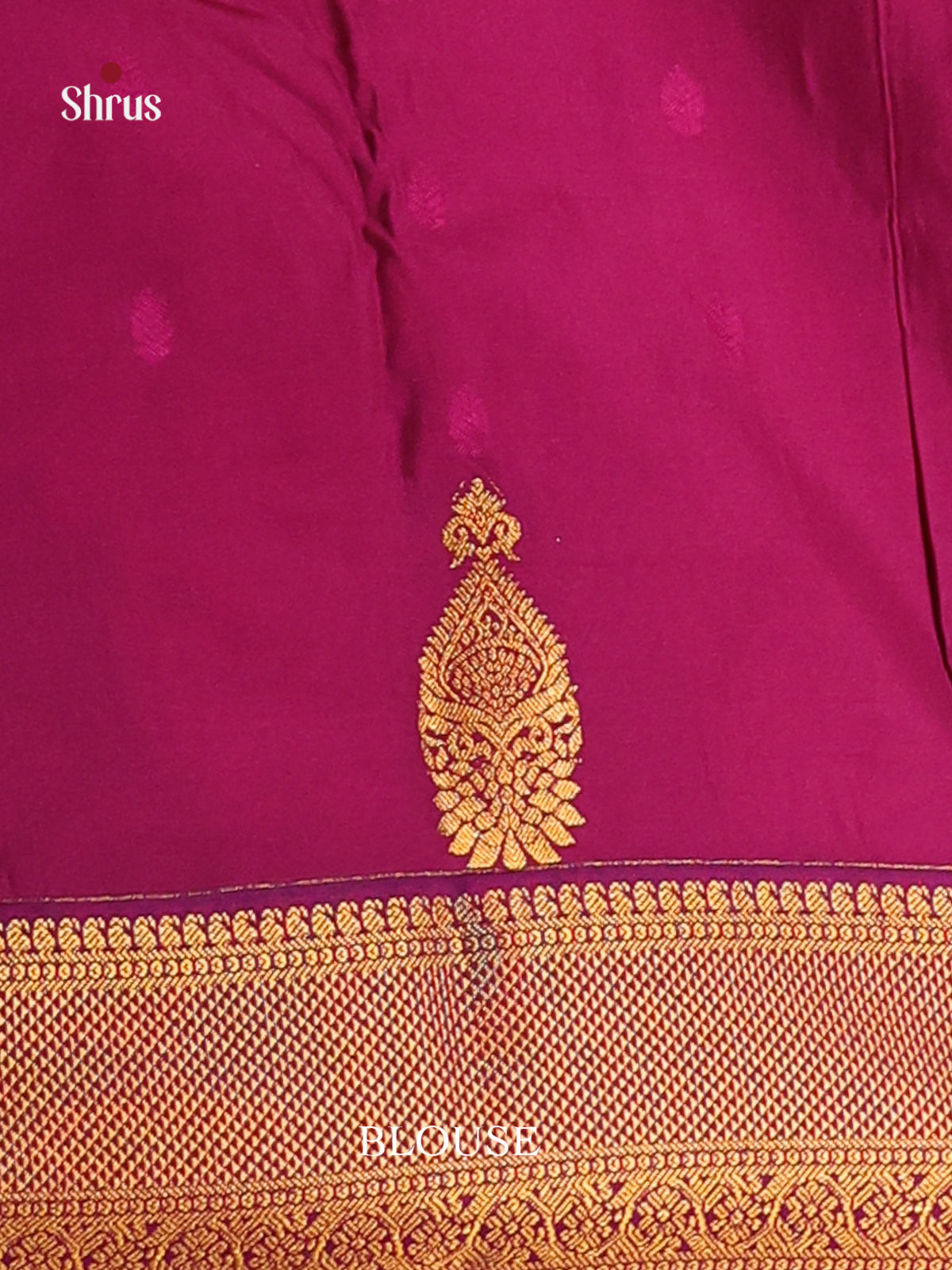 Orangish Pink & Purple - Semi Kanchipuram Saree