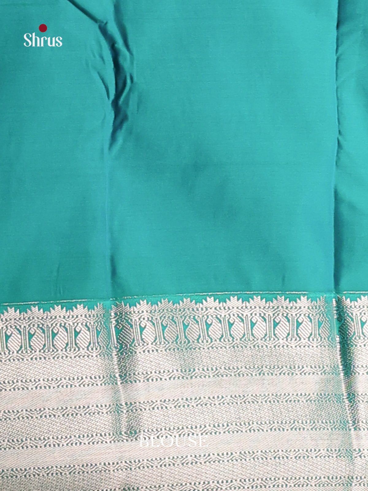 Lavender & Teal - Semi Kanchipuram Saree - Shop on Shrus.com