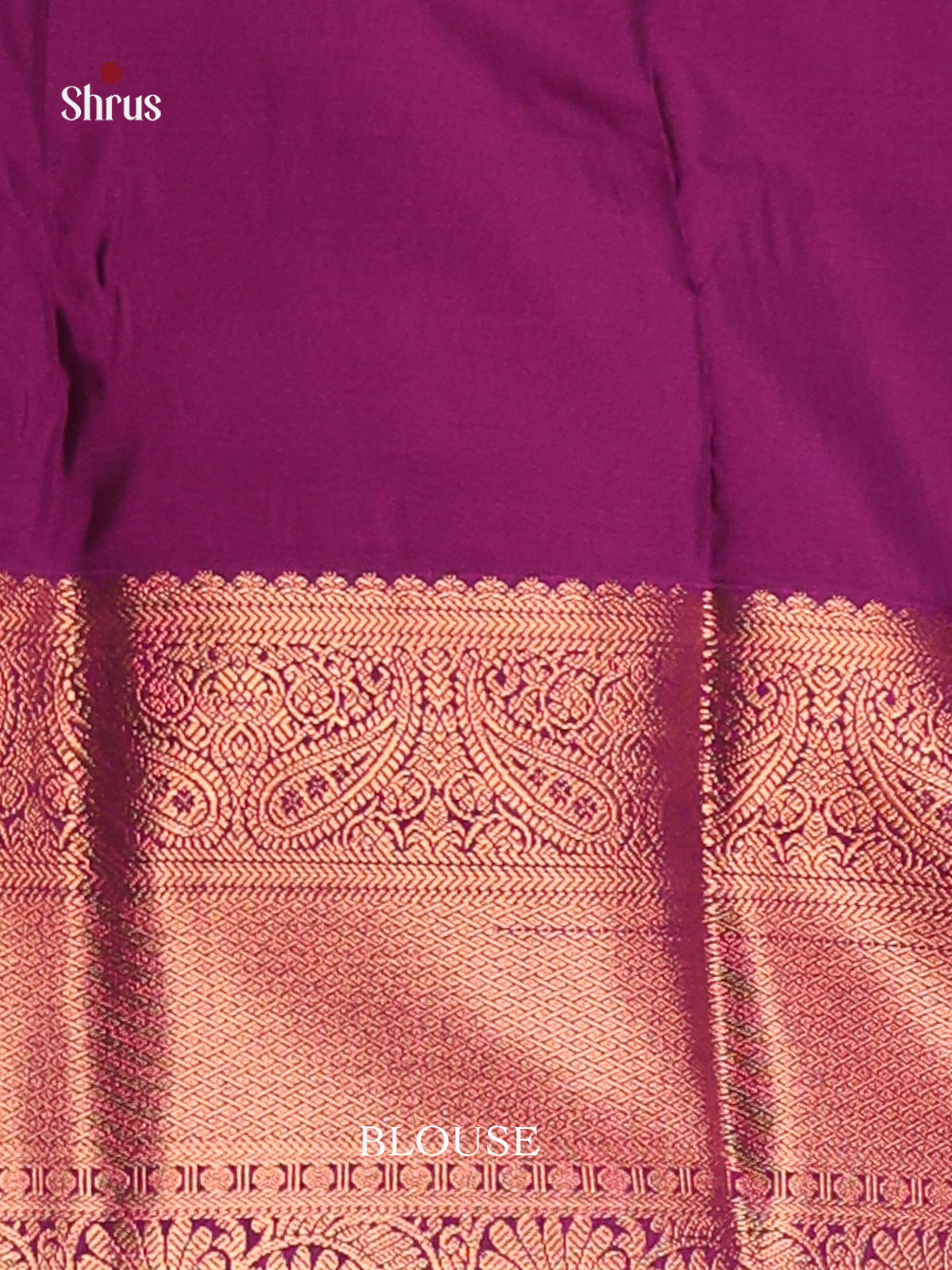 Yellow & Purple - Semi Kanchipuram Saree - Shop on Shrus.com