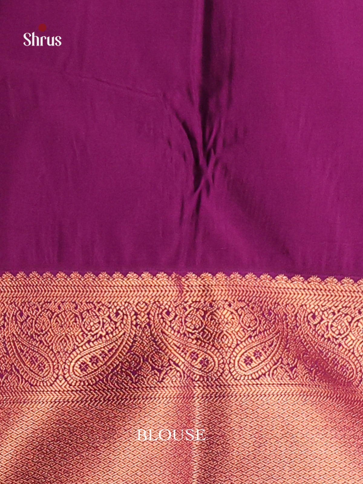 Green & Purple - Semi Kanchipuram Saree - Shop on Shrus.com