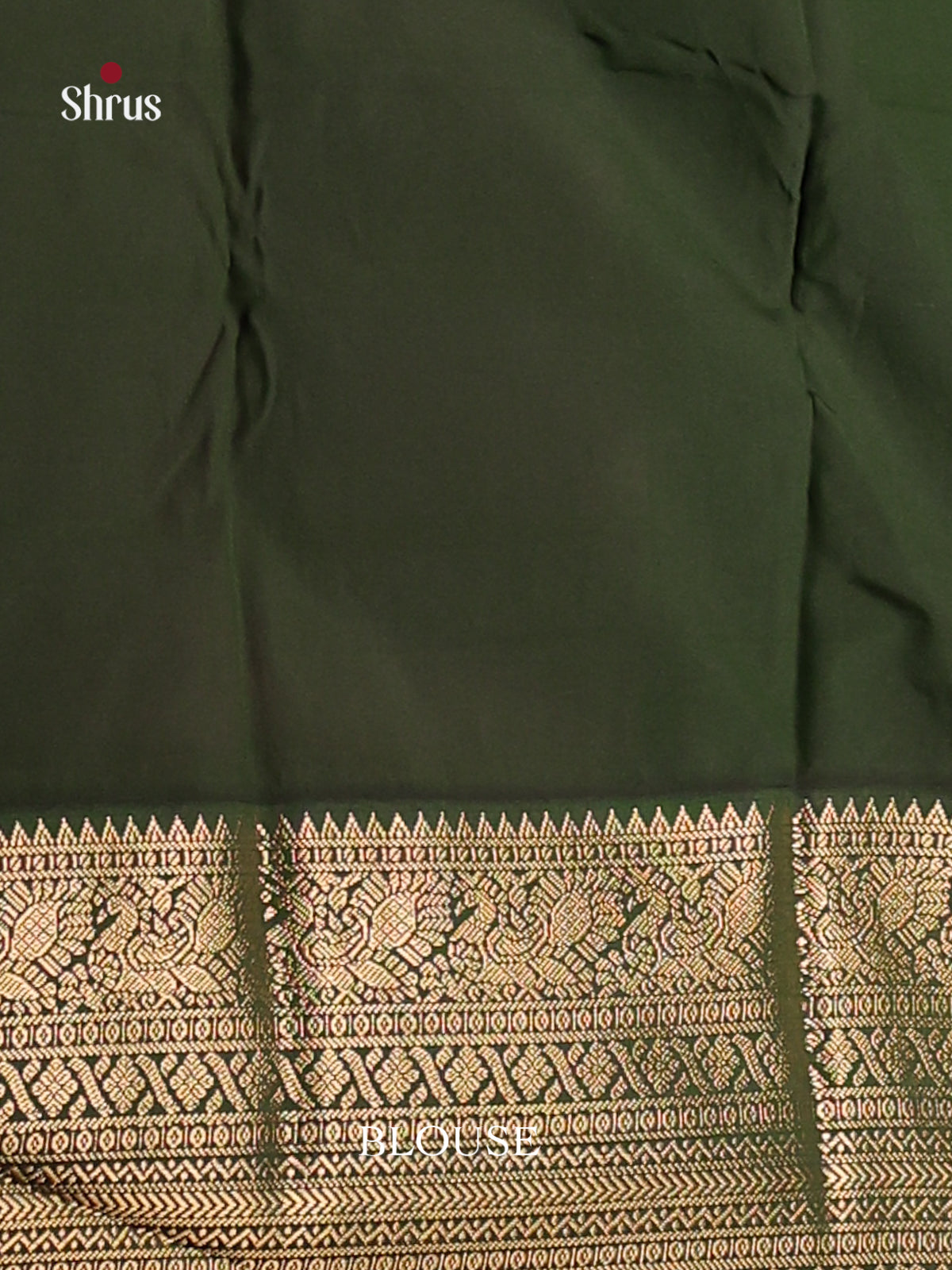 Pink & Green - Semi Kanchipuram Saree - Shop on Shrus.com