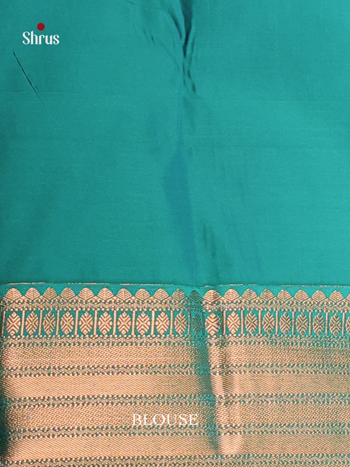 Orangish Pink & Green - Semi Kanchipuram Saree - Shop on Shrus.com