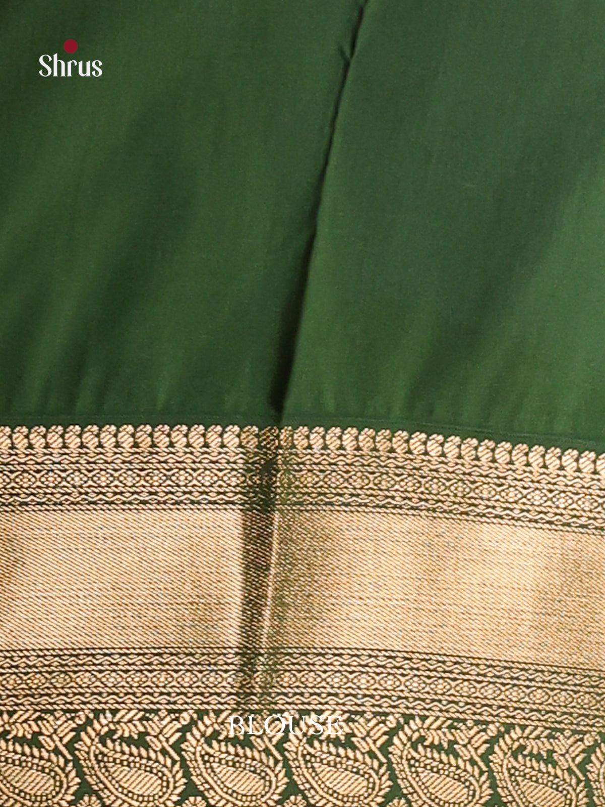 Ivory & Green- Semi Kanchipuram Saree - Shop on Shrus.com