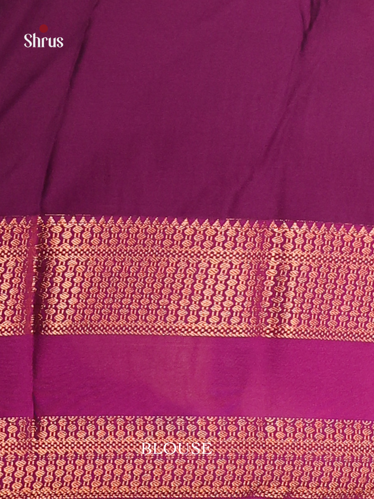 Sandal & Purple - Semi Kanchipuram Saree