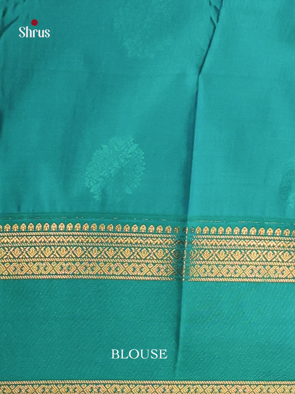 Orangish Pink & Green - Semi Kanchipuram Saree - Shop on Shrus.com