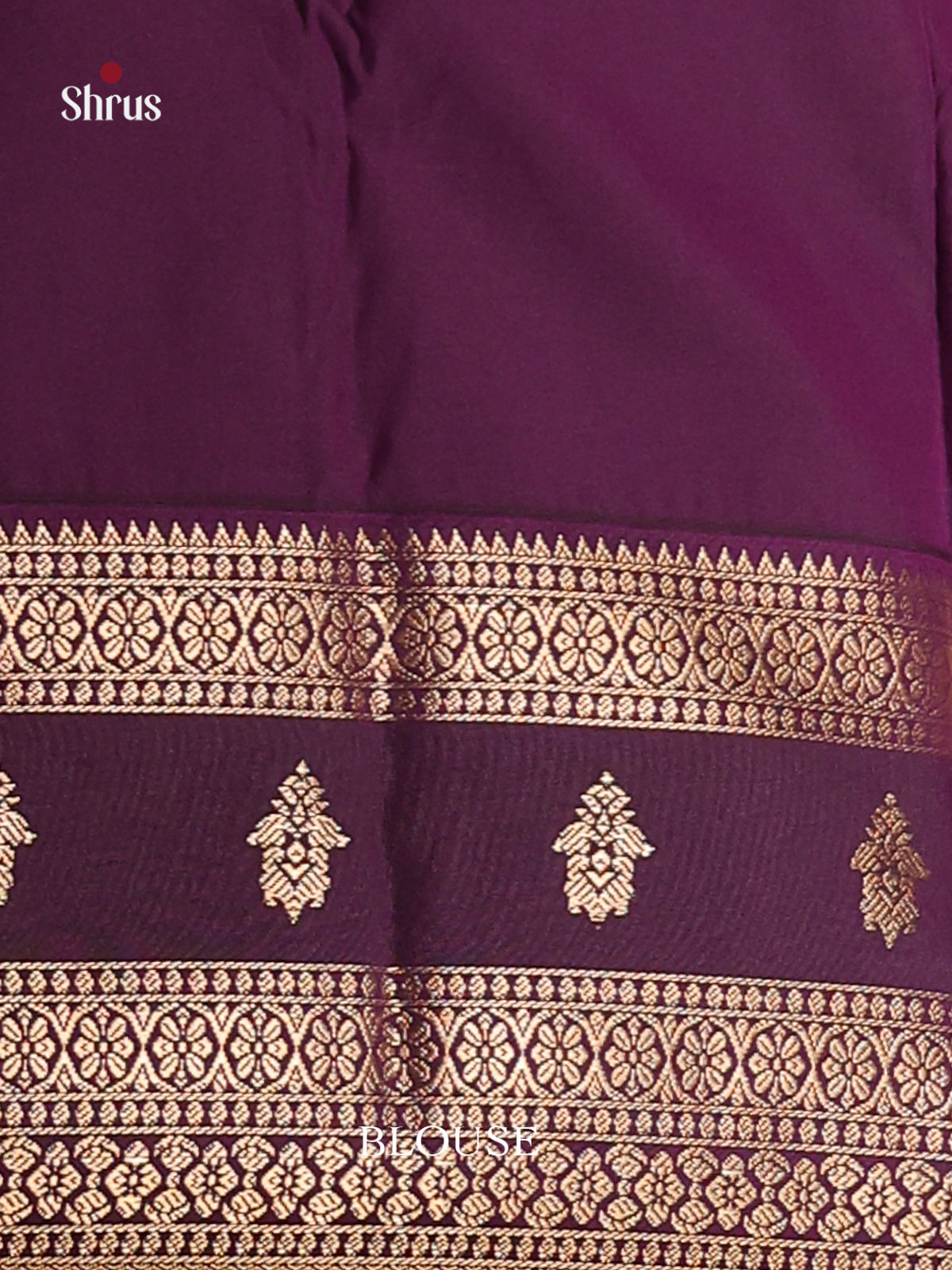 Blue & Purple - Semi Kanchipuram Saree