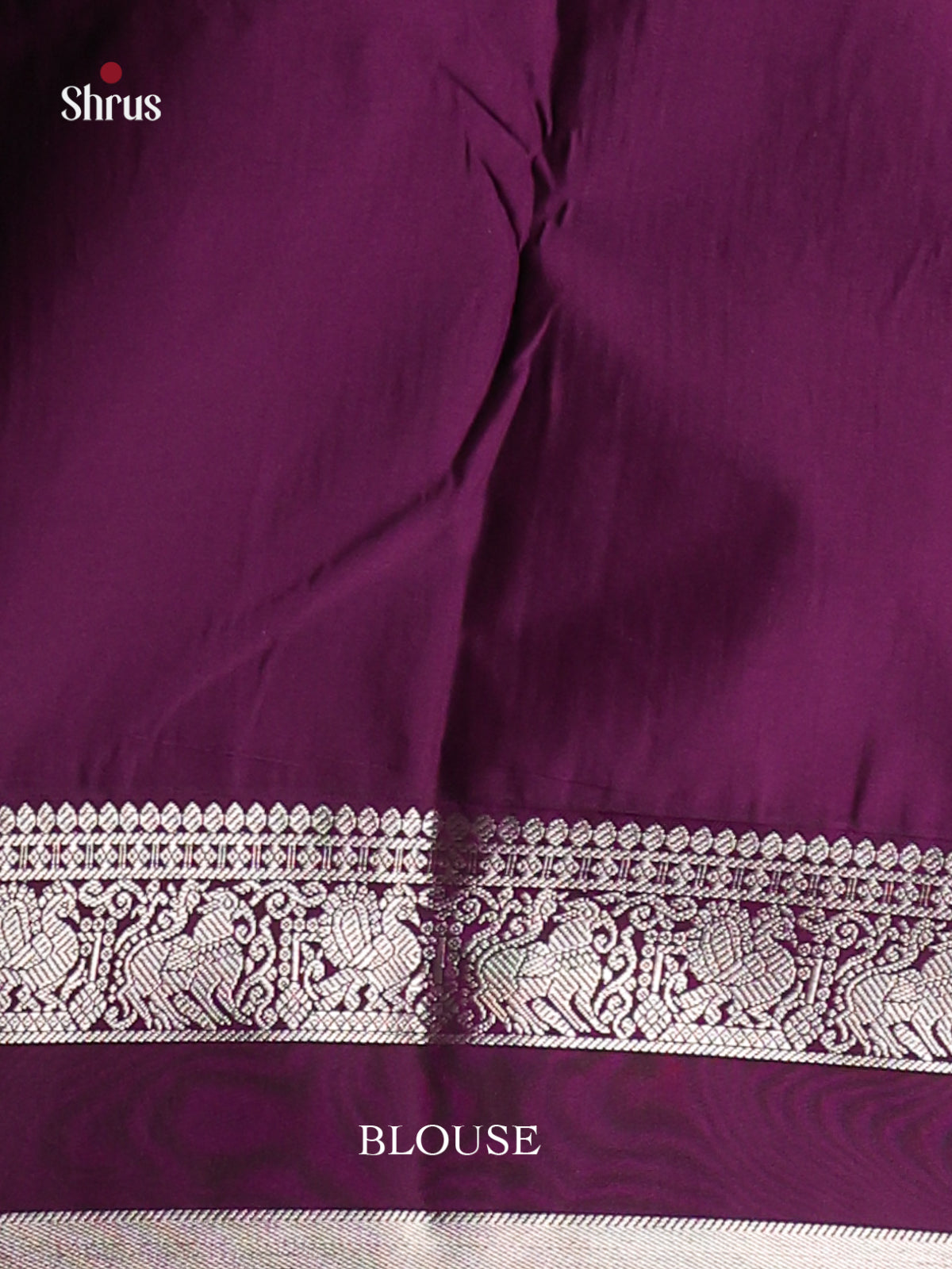 Yellow & Violet - Semi Kanchipuram Saree - Shop on Shrus.com