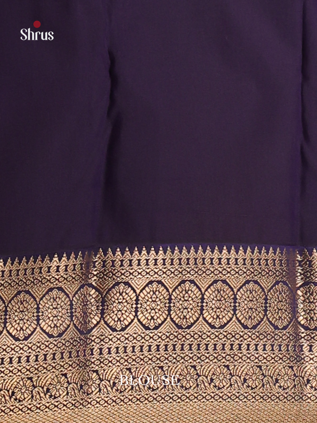 Yellow & Blue - Semi Kanchipuram Saree - Shop on Shrus.com