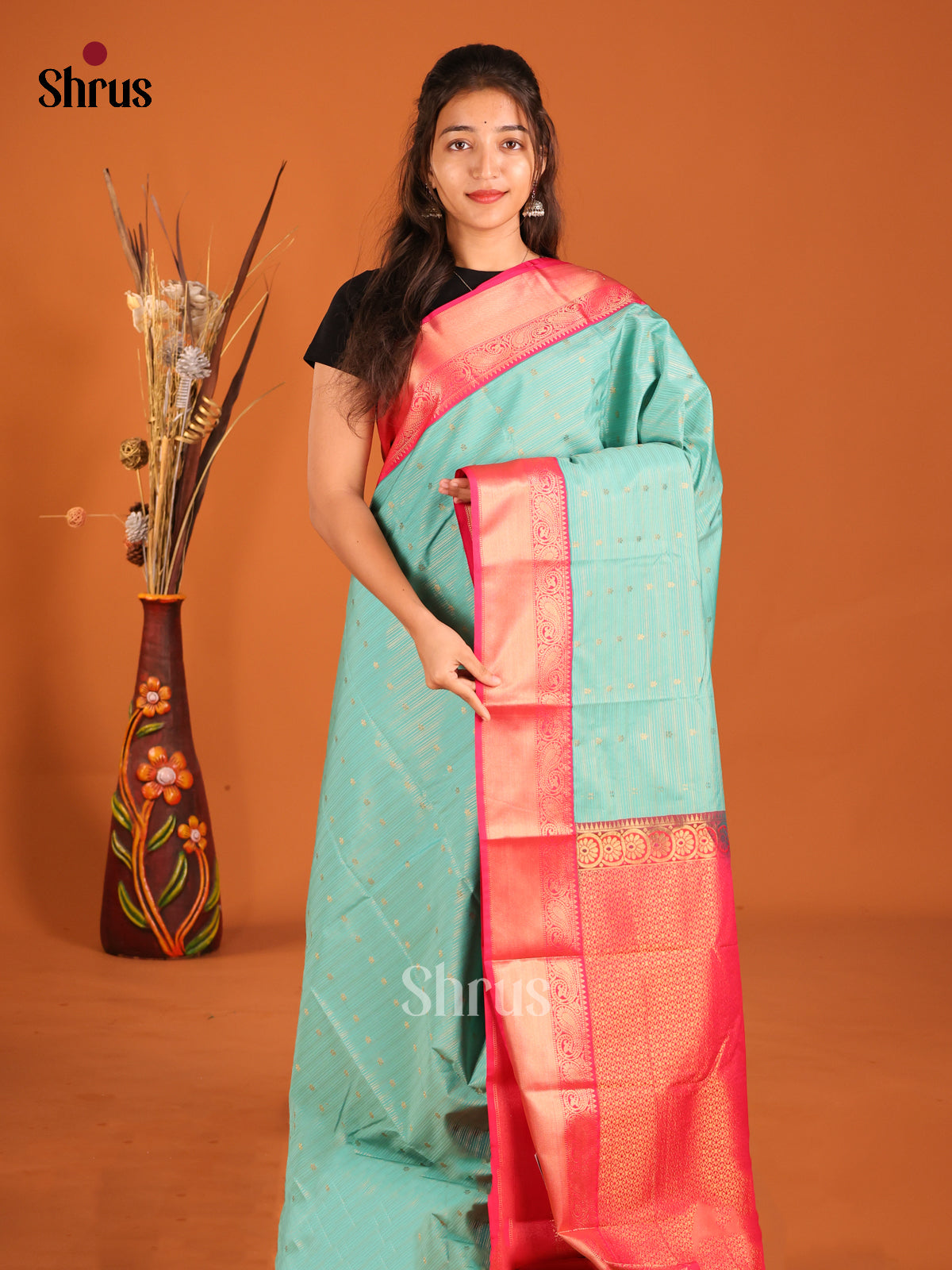 DHS04216 - Semi Kanchipuram Saree