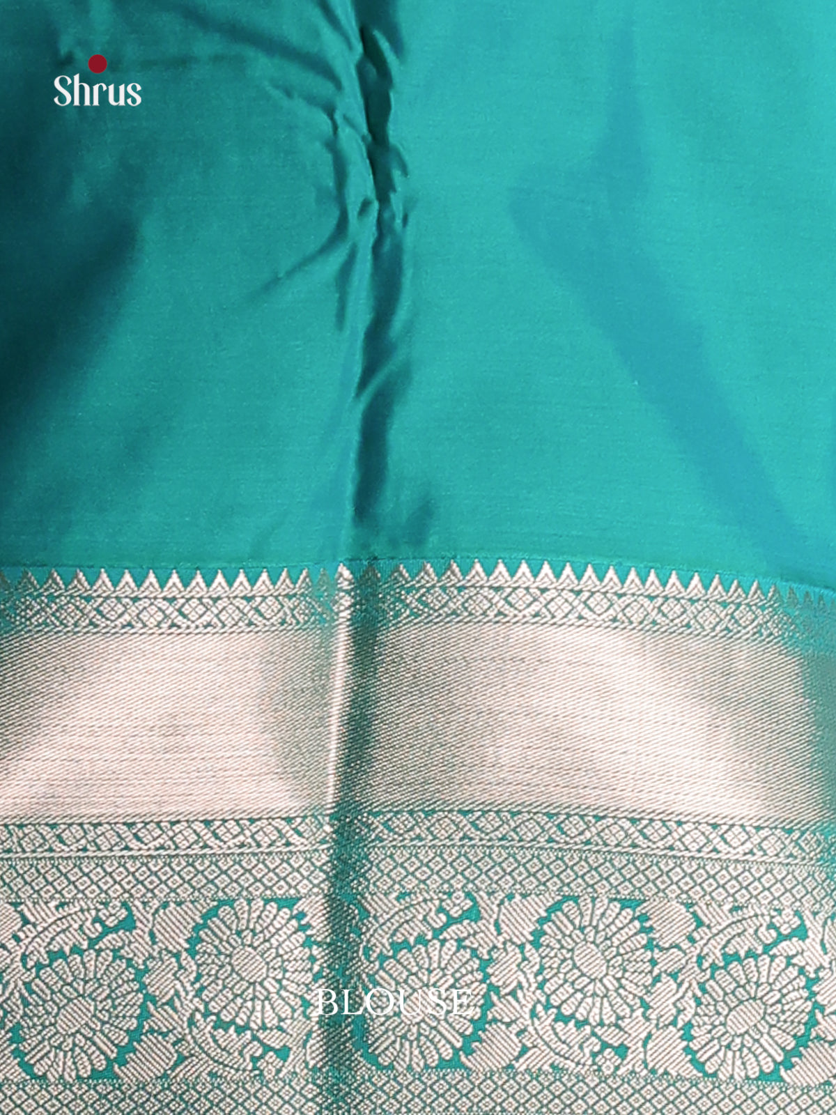 Violet & Teal - Semi Kanchipuram Saree