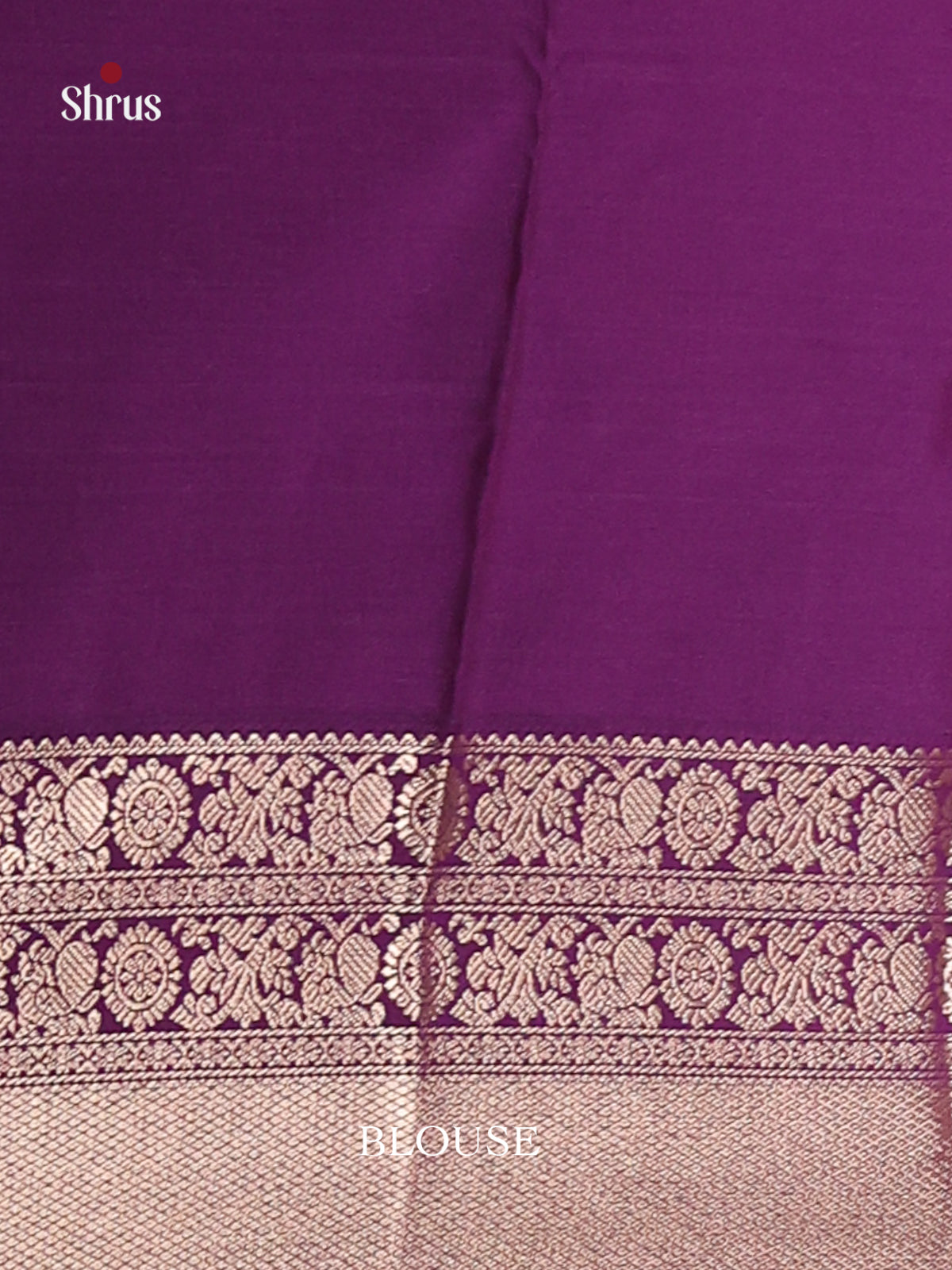 Green & Purple - Semi Kanchipuram Saree - Shop on Shrus.com