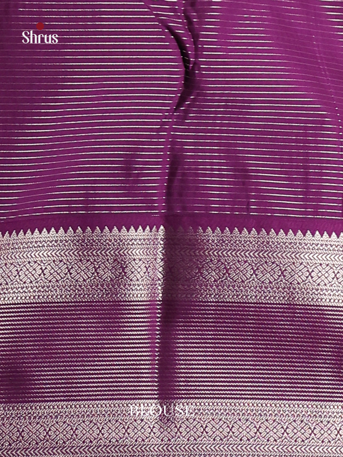 Grey & Violet- Semi Kanchipuram Saree - Shop on Shrus.com