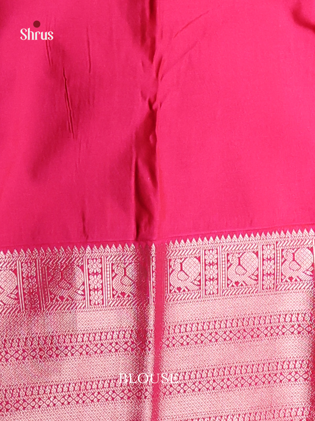 Light Green & Pink - Semi Kanchipuram Saree - Shop on Shrus.com