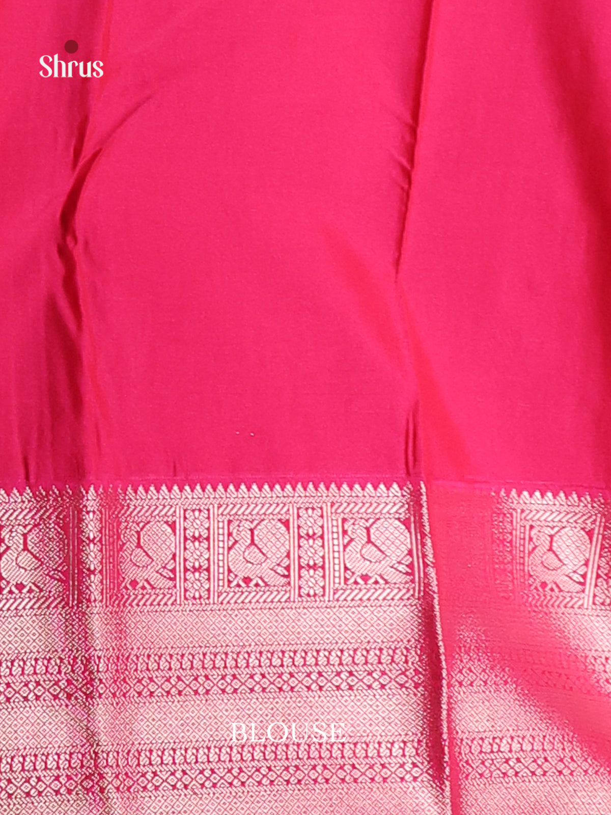 Blue & Pink - Semi Kanchipuram Saree