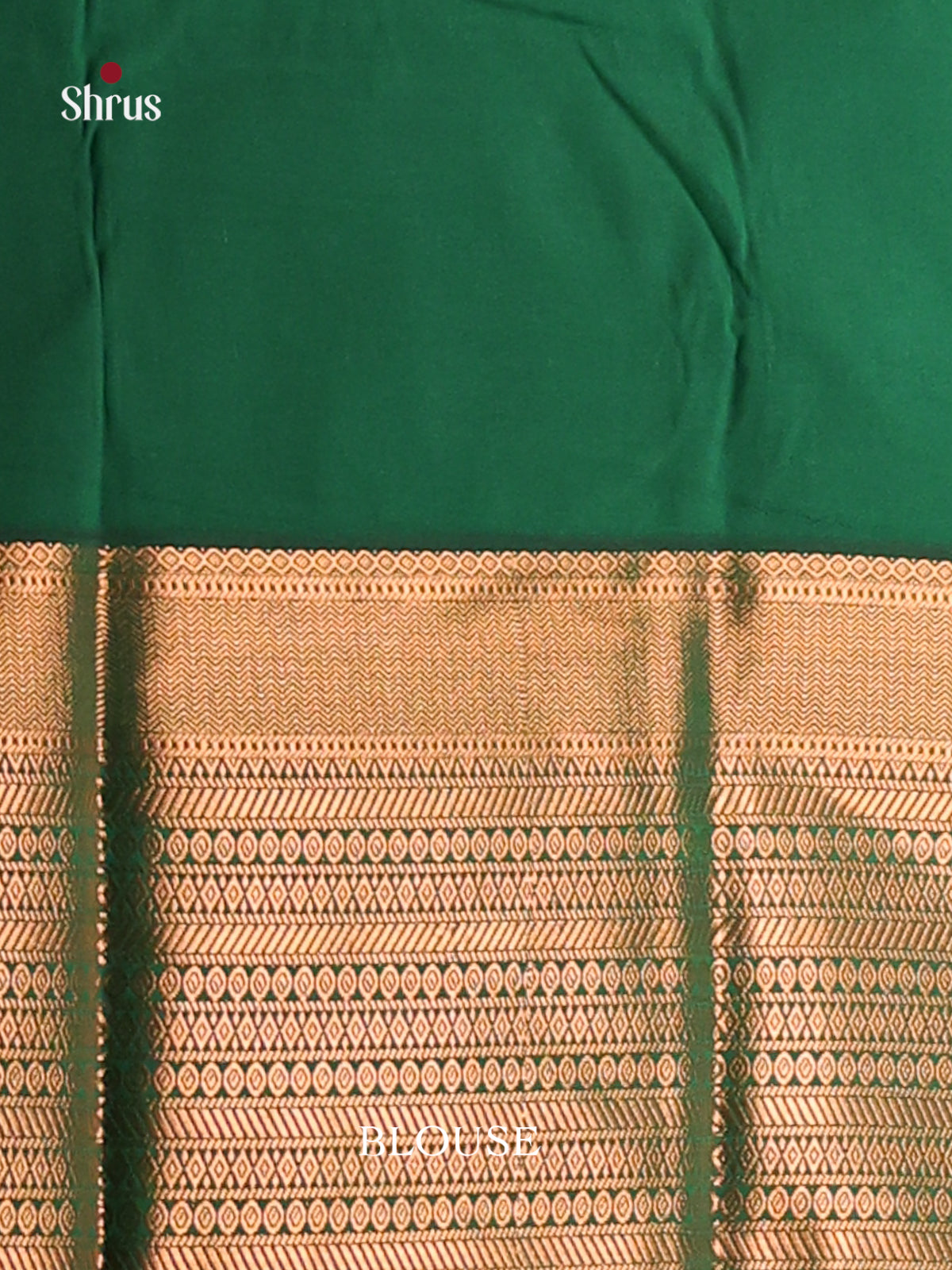 Yellow & Green - Semi Kanchipuram Saree - Shop on Shrus.com