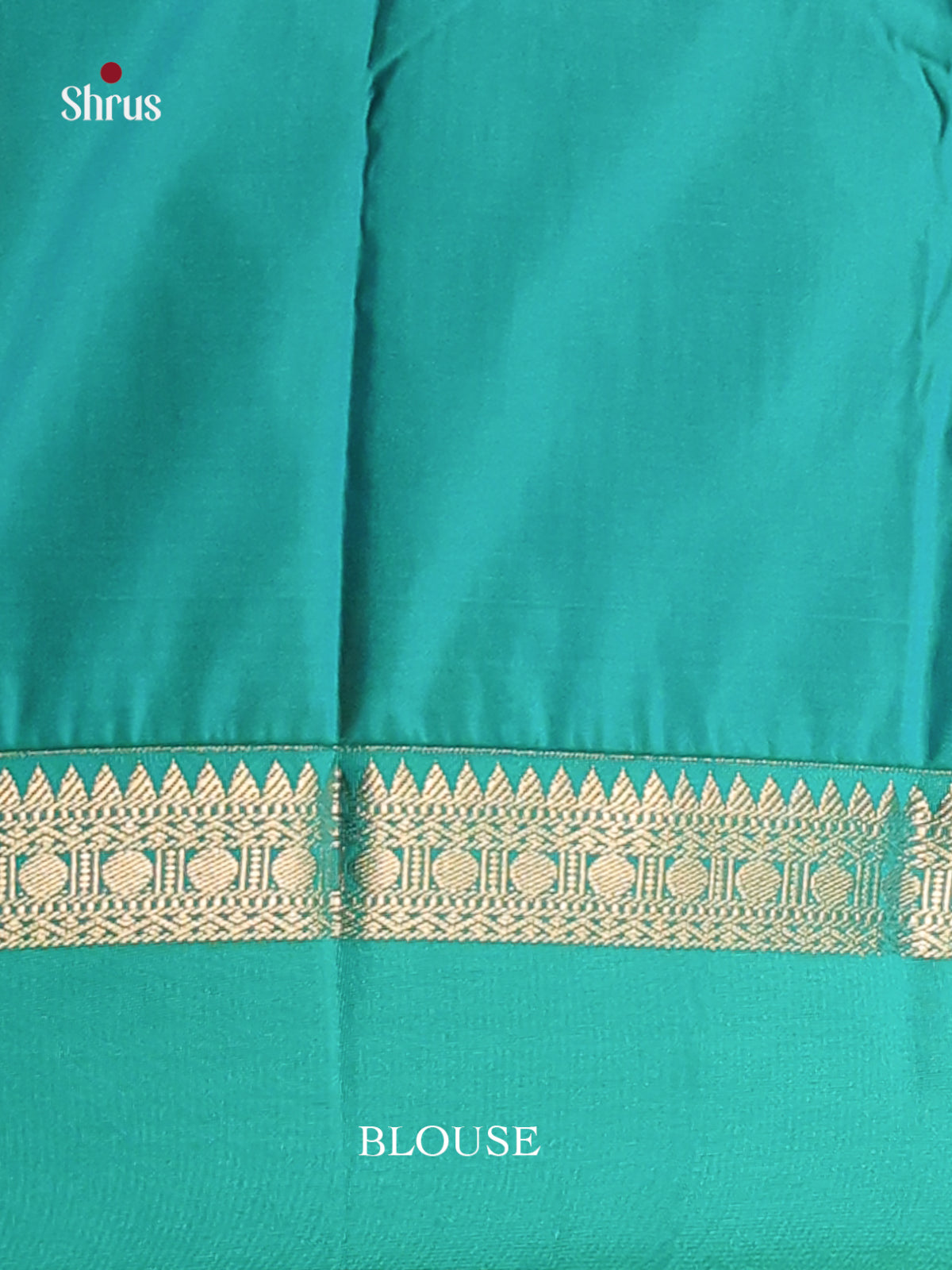 Orangish Pink & Green - Semi Kanchipuram Saree - Shop on Shrus.com