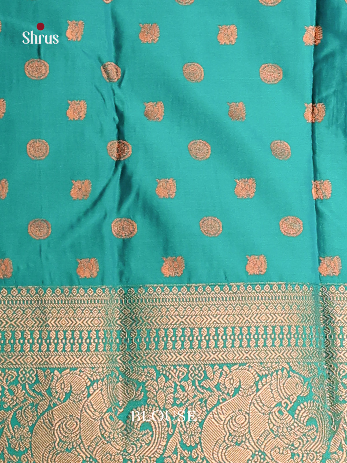 Brown & Green - Semi Kanchipuram Saree