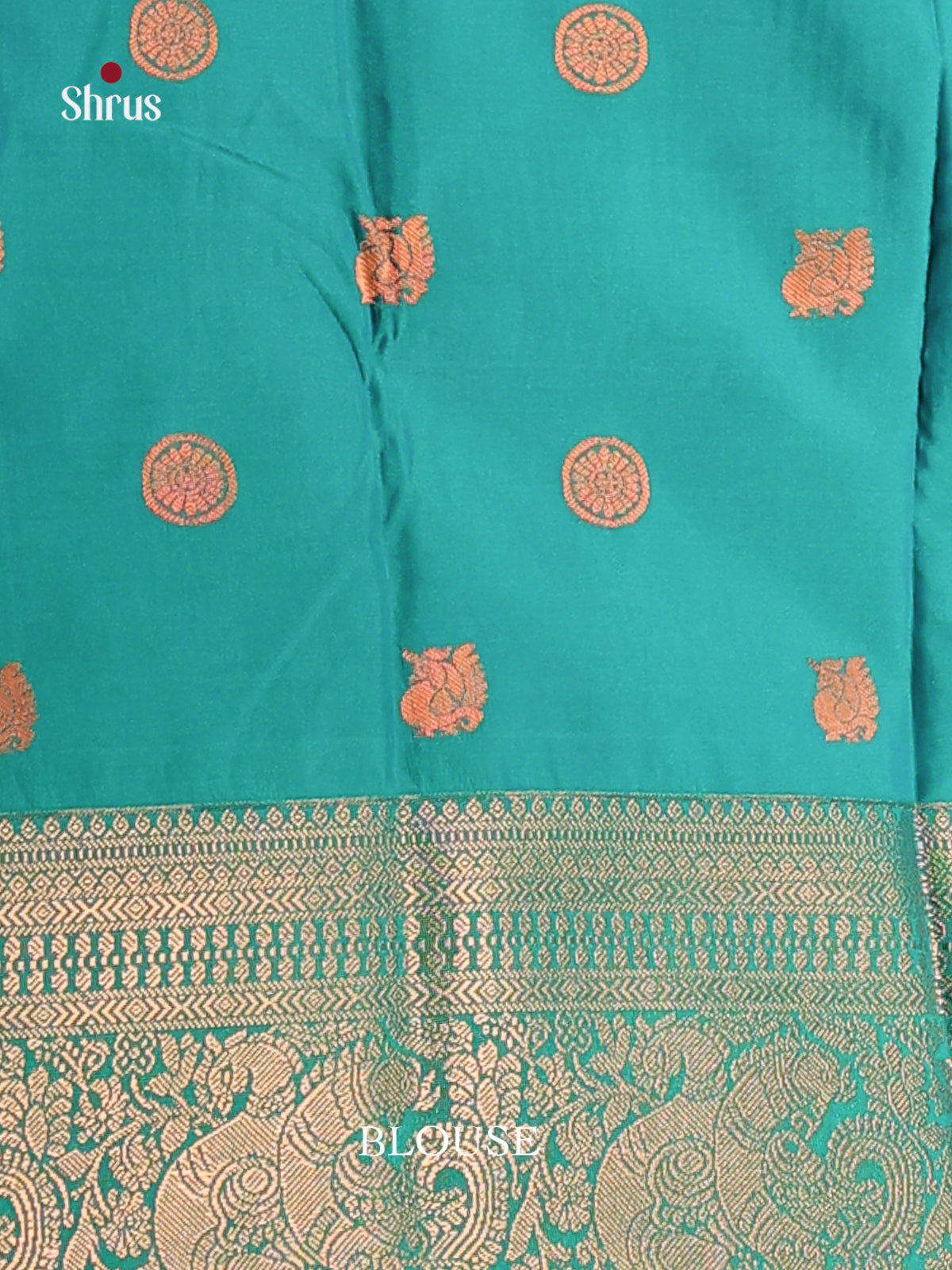 Blue & Green - Semi Kanchipuram Saree