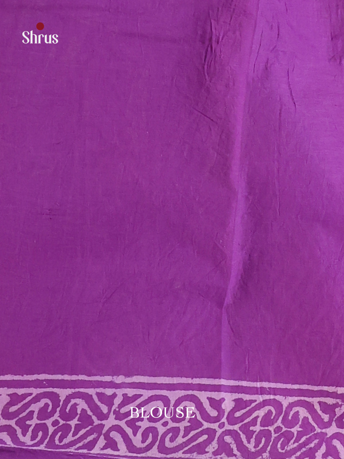 Purple - Jaipur cotton Saree - Shop on Shrus.com