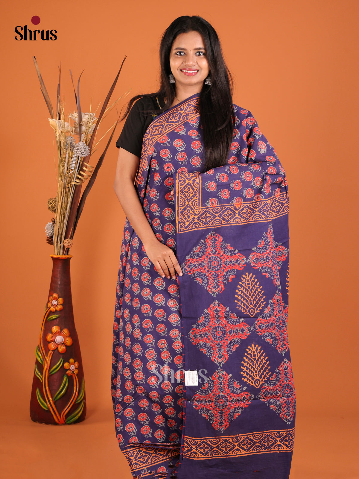 DHS04426 - Jaipur cotton Saree