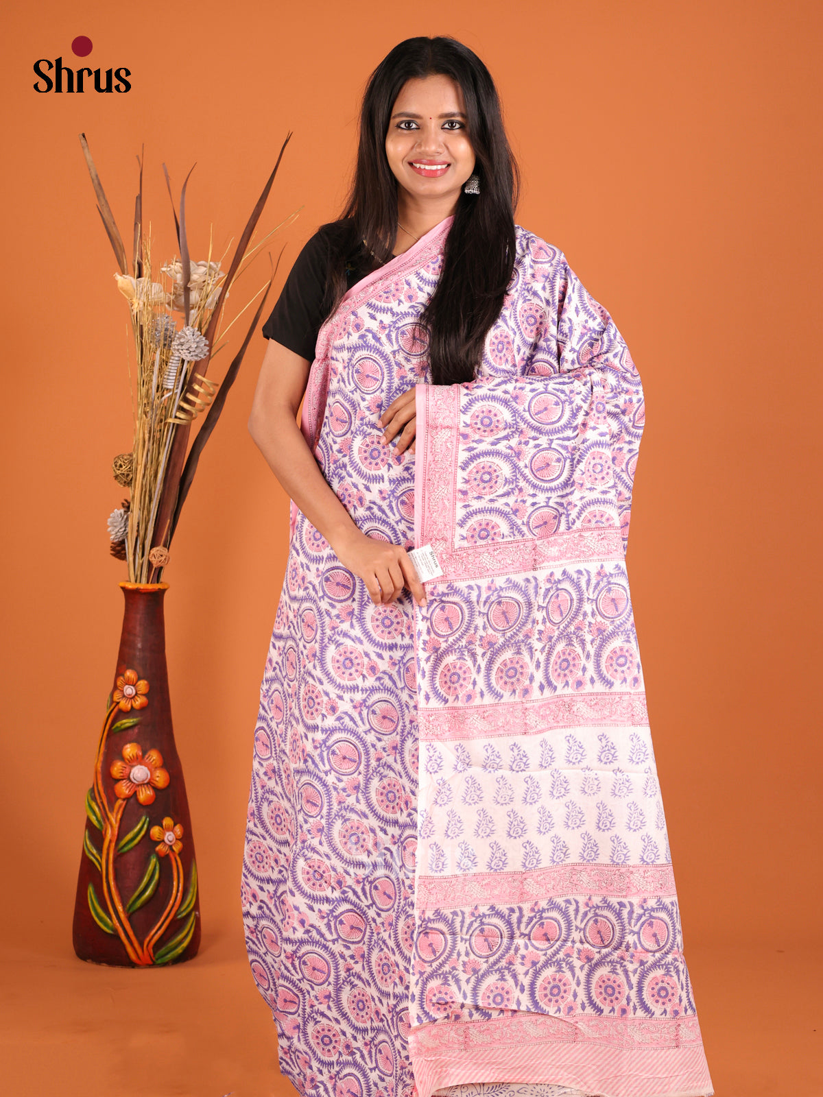 DHS04431 - Jaipur cotton Saree