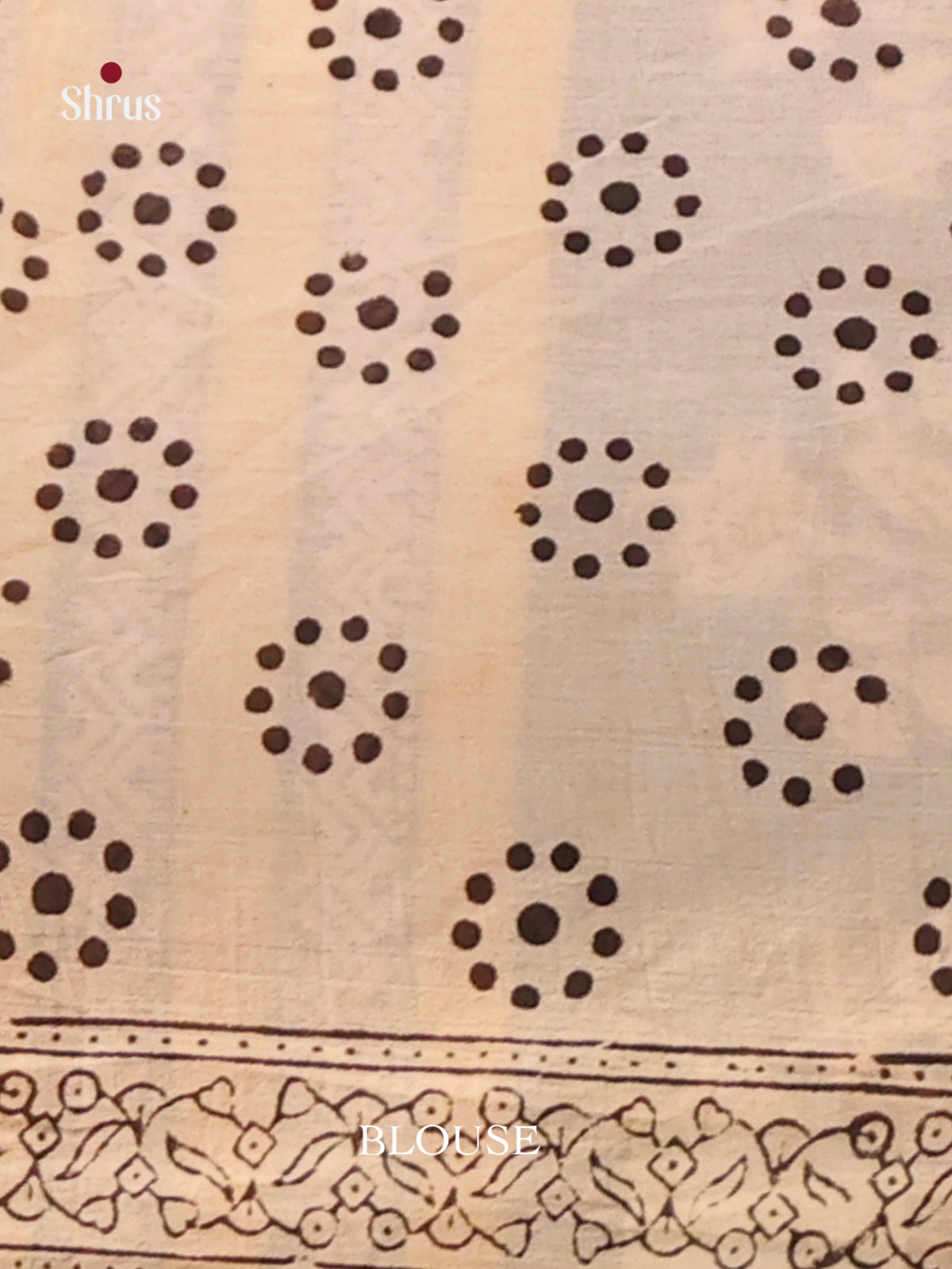 yellow & Cream - Jaipur cotton Saree - Shop on Shrus.com