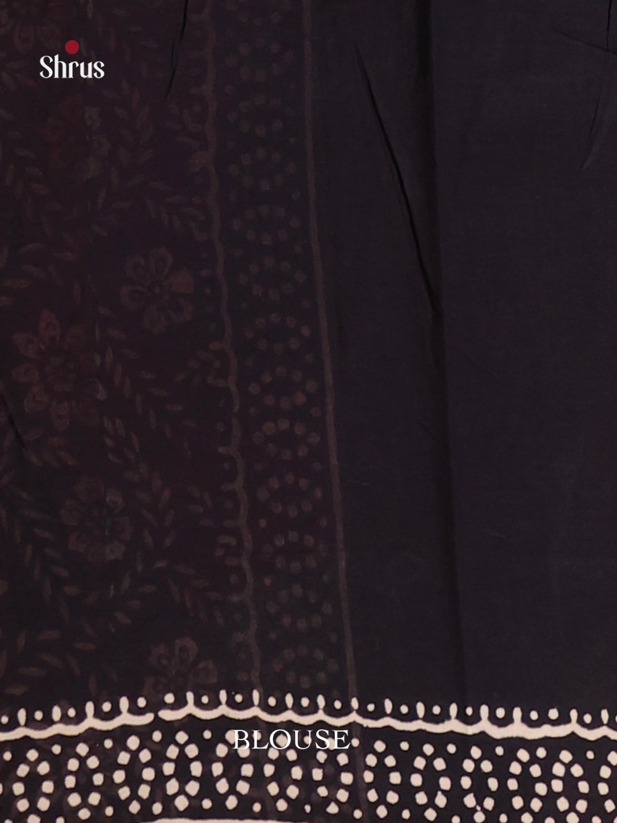 Black - Jaipur cotton Saree